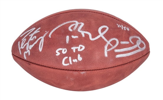 50 Touchdown Club Multi Signed Wilson Football Signed By Brady, Mahomes & Manning (Tristar & Fanatics)